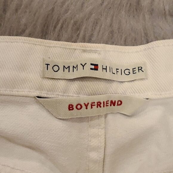 Tommy Hilfiger white boyfriend shorts size 10 - Picture 5 of 8